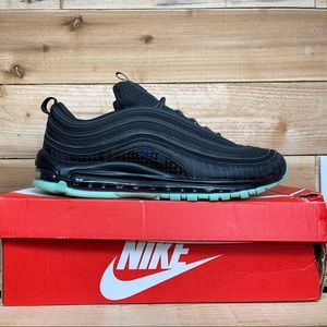 Nike | Shoes | Nike Air Max 97 Mens 15 Matrix Black Green Glow In The Dark  | Poshmark